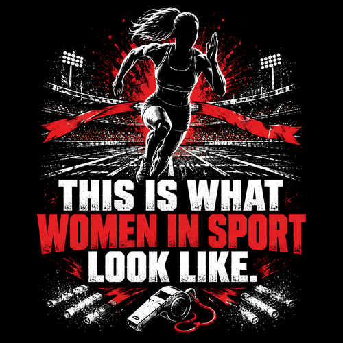 This Is What Women In Sport Look Like Tee print