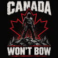 Canada Won't Bow Hoodie print