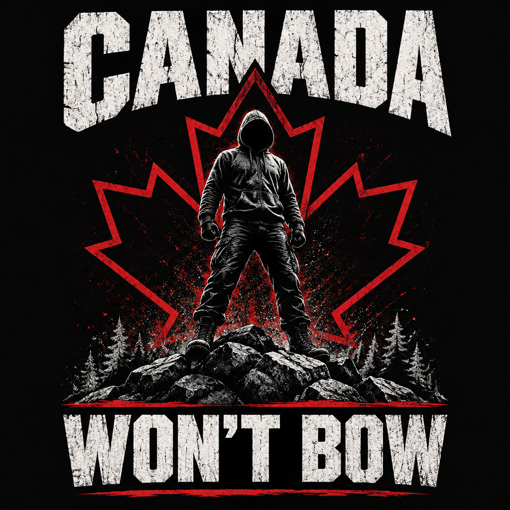 Canada Won't Bow Hoodie print